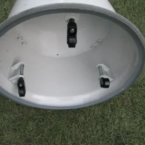 Metal step stool with wheels - Image 4