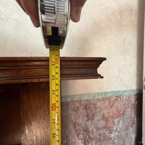 Tall Early 20th Century Original Oak Fireplace Surround - Image 4