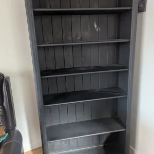 Solid navy bookcase
