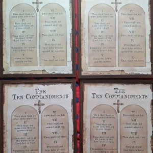Framed Ten Commandments