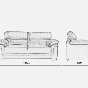 Two small 3-seater sofas - Image 2