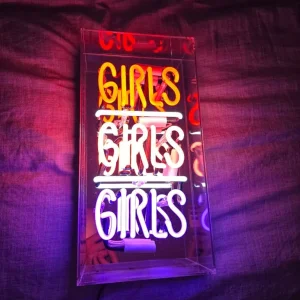 Acrylic neon box light