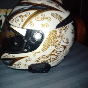 Motorcycle Helmet Large with Bluetooth Headset - Image 2
