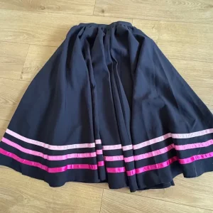 Character / National Skirt with Pink Ribbons - Elastic Waist - 28 inch length