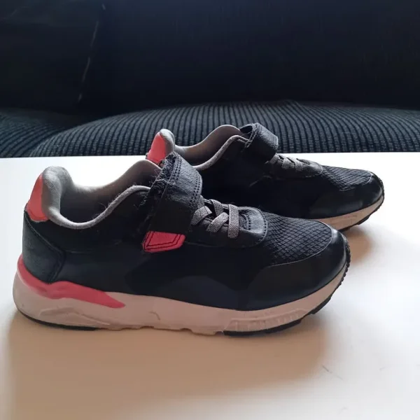 Girls black trainers size 12