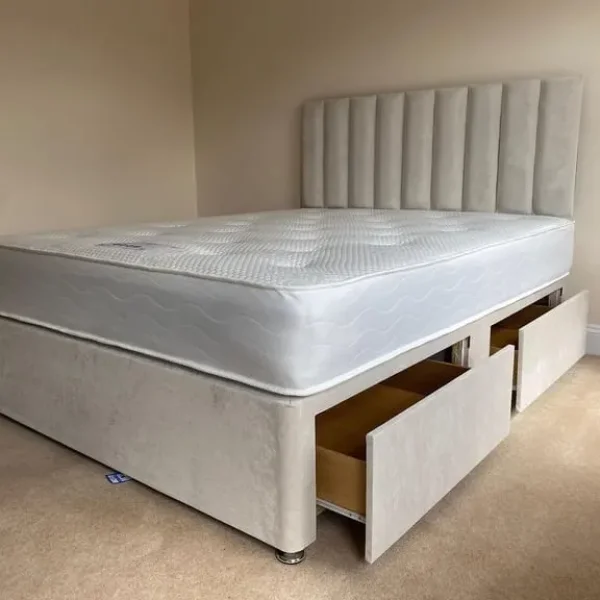 King Size Divan Bed with Mattress