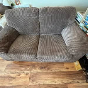 Corner sofa set – 3-seater and 2-seater in corduroy - Image 3