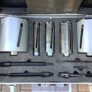 Bosch Dry Diamond Core Bit Set. Complete in Wheeled Case - Image 2