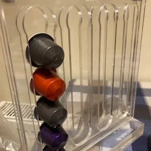 Nespresso coffee machine with frother and pod rack - Image 4