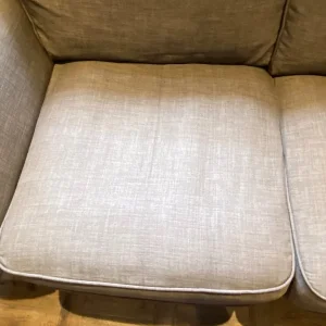 Light brown linen style sofa bed - Image 3