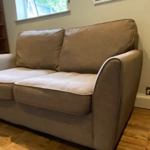 Light brown linen style sofa bed - Image 5