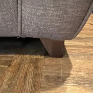 Light brown linen style sofa bed - Image 6