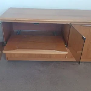 Teak and glass TV unit - Image 2