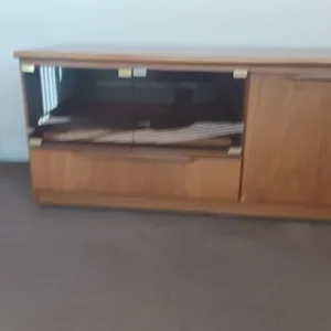 Teak and glass TV unit - Image 3