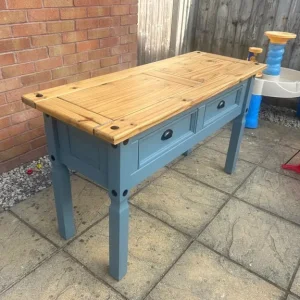 Refurbished Mexican pine hall stand sideboard - Image 2