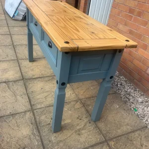 Refurbished Mexican pine hall stand sideboard - Image 3