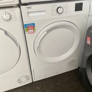 WHITE BEKO 7KG CONDENSER TUMBLE DRYER