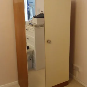 Retro wardrobe with full-length mirror - Image 3