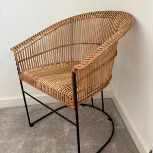 Cox & Cox Rattan Chair - Image 2