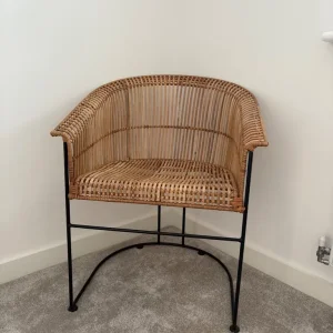 Cox & Cox Rattan Chair - Image 3