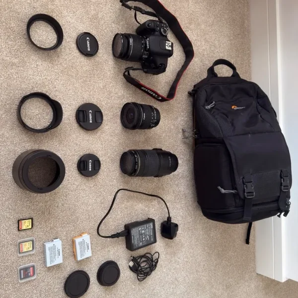 Canon EOS 600D Camera Bundle with Lenses and Accessories