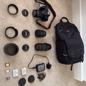 Canon EOS 600D Camera Bundle with Lenses and Accessories