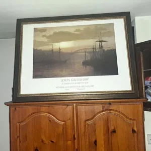 Louis Grimshaw - Sunderland Harbour 1899 Framed Print - Image 3