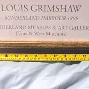 Louis Grimshaw - Sunderland Harbour 1899 Framed Print - Image 5
