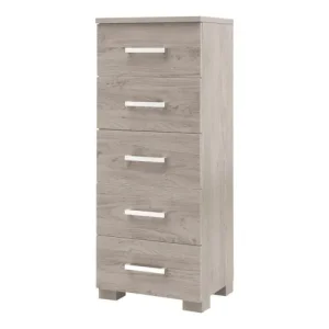 Grey Charnwood Wardrobe & Matching Tallboy Chest of Drawers - Image 3