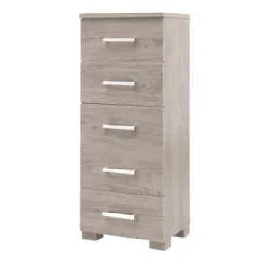 Grey Charnwood Wardrobe & Matching Tallboy Chest of Drawers