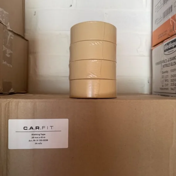 24 rolls of masking tape in a box good for automotive decorators diy enthusiasts