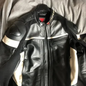 Dainese Newsan Leather Motorbike Jacket size IT EU 50 UK 40