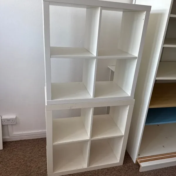 2x4 Ikea Kallax storage shelfs