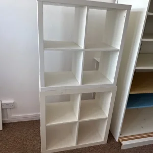 2x4 Ikea Kallax storage shelfs