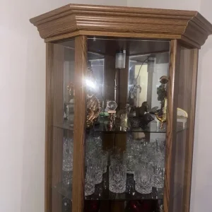 Glass Corner Display Cabinet - Image 6