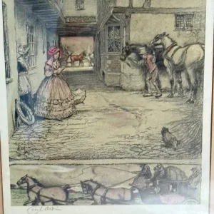 Various vintage prints, notice frames, picture frames and art - Image 2