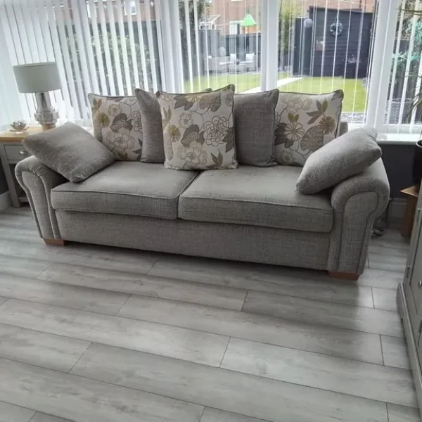 3-4 seater sofa and swivel chair