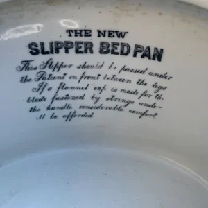 Vintage porcelain slipper bed pan - Image 2