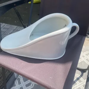 Vintage porcelain slipper bed pan - Image 3