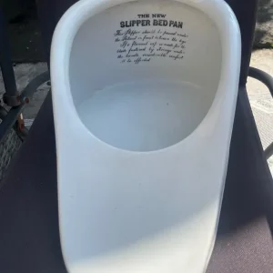 Vintage porcelain slipper bed pan