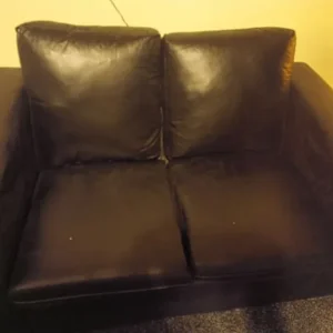 Leather-style sofa