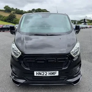2022 Ford Transit Custom 2.0 EcoBlue 300 Limited Crew Van in Black - Image 2