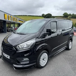 2022 Ford Transit Custom 2.0 EcoBlue 300 Limited Crew Van in Black - Image 3