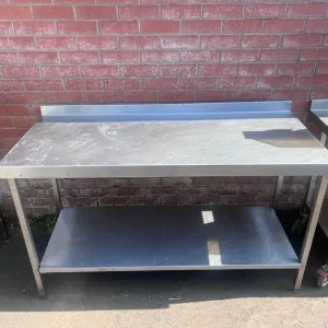 Metal food preparation benches