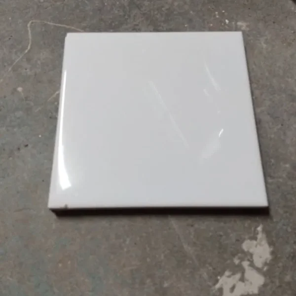 White Square Ceramic Tiles 15cm x 15cm