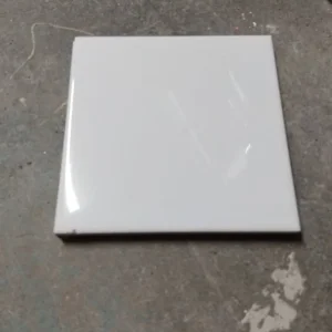 White Square Ceramic Tiles 15cm x 15cm