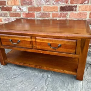 Solid Pine Double-Sided Coffee Table - Image 7