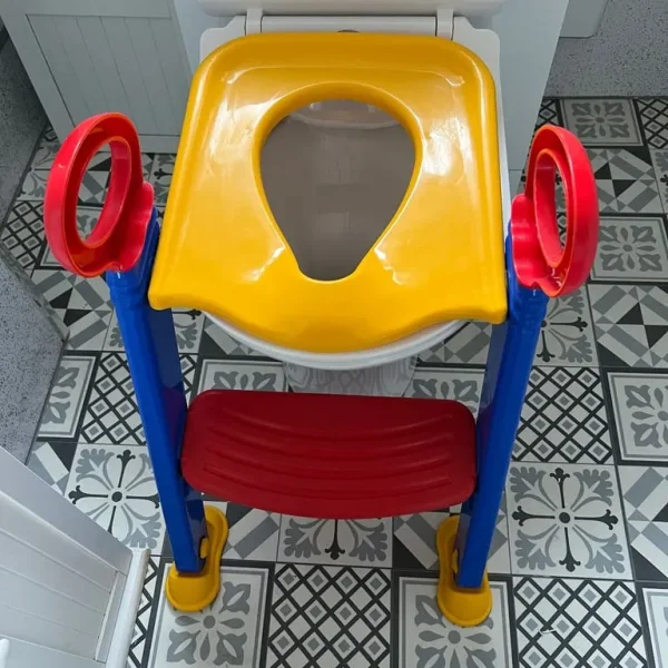 Toddlers potty training toilet seat with step