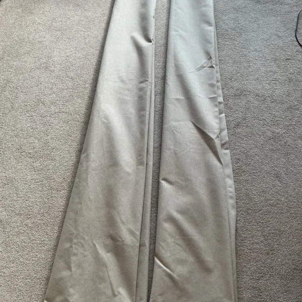 Dunelm Luna Brushed Blackout Eyelet Curtains Natural