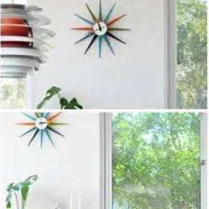 48cm Sun Clock with Black Poles - Image 4